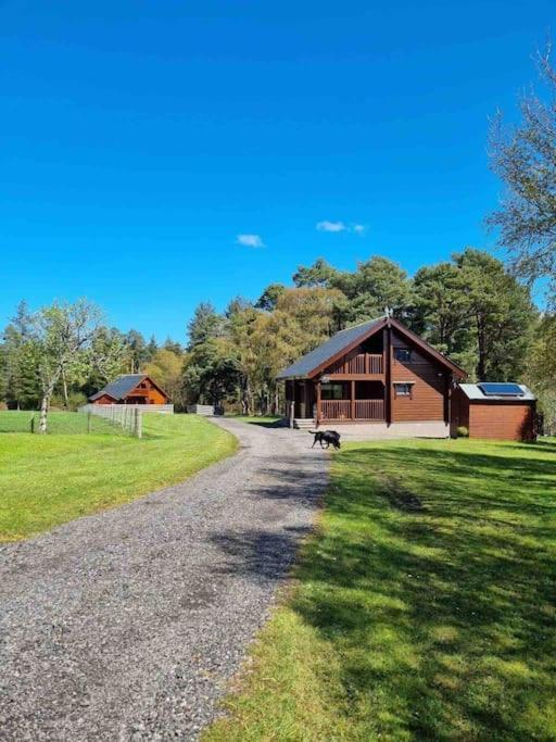 Red Squirrel Log Cabin With Hot Tub Keith Exterior foto